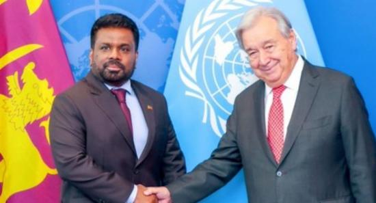 Sri Lanka’s President Meets UN Secretary-General